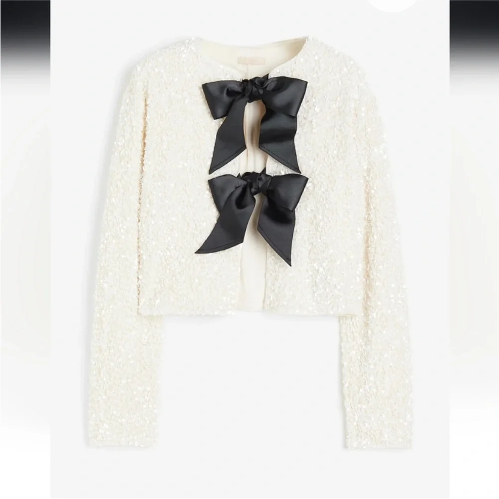 Sequin Bow Jacket